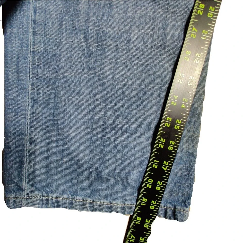 Levi’s 569 Loose Straight Jeans W34 L32 Light Wash Distressed Denim